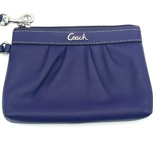 Coach Purple Leather Wristlet